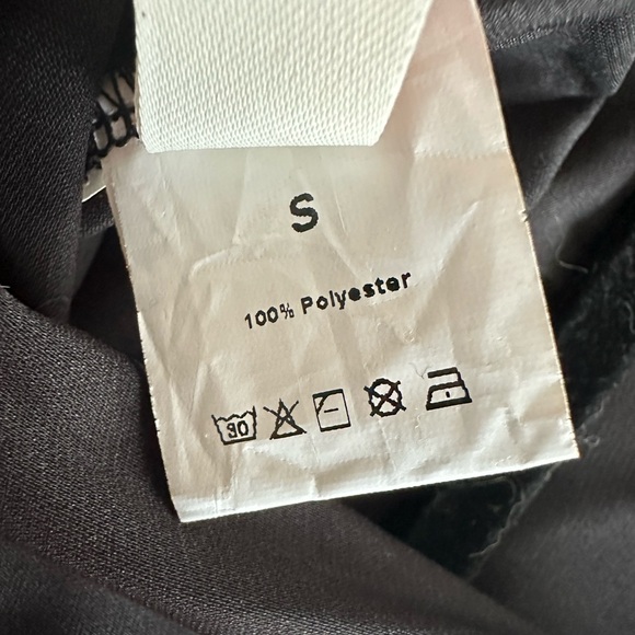 LYANER Women's Satin Deep V Neck Ruched Blouse - Size S - Picture 4 of 4